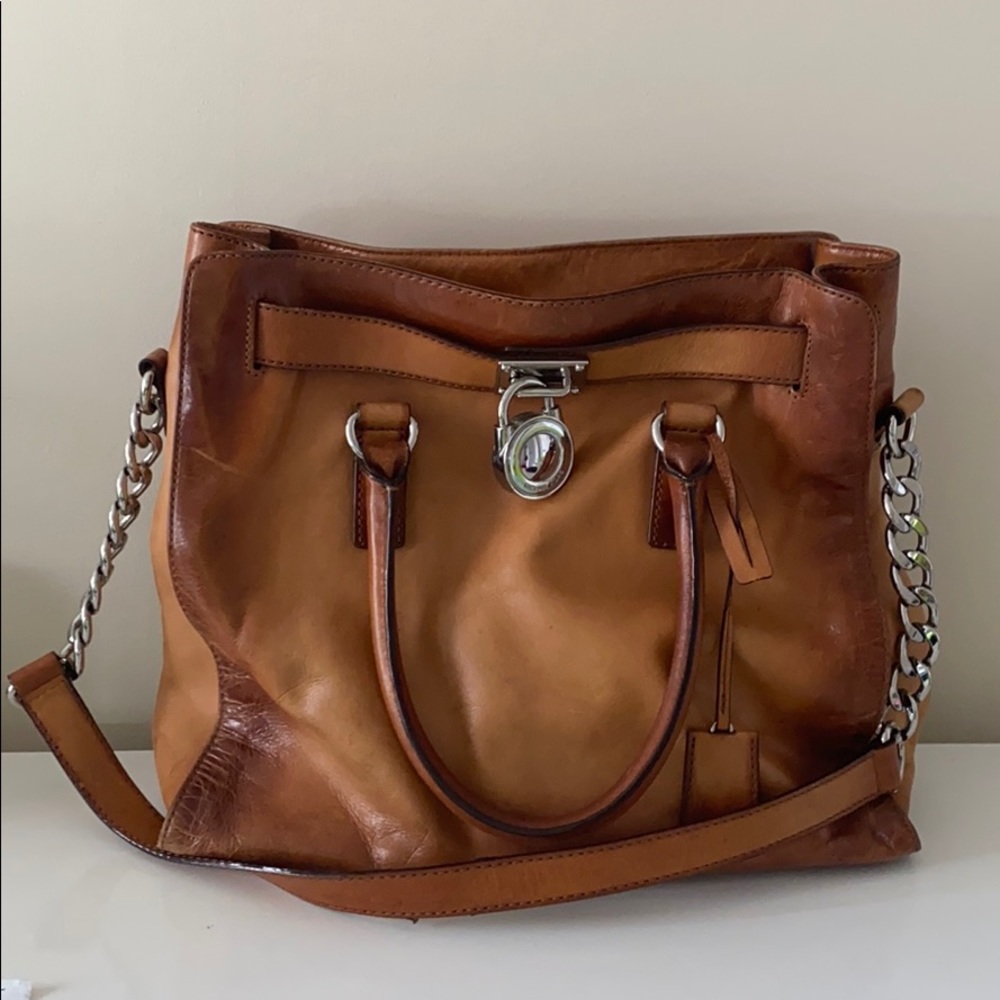 Michael Kors Hamilton Bag - Distressed Leather